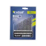 Kép 2/2 - Extol HSS fémfúró készlet 1.5-6.5mm, 1/4&quot; 13 részes