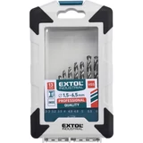 Kép 2/2 - Extol Industrial fémcsigafúró készlet, 1.5-6.5mm, 13db