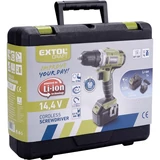 Kép 5/5 - Extol akkus fúró csavarozó, 14,4V, Li-ion,1500 mAh akkuval