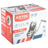 Kép 4/4 - Extol Premium kézi csörlő, acélkábel, 10mx6mm, 1350kg