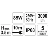 Kép 4/4 - Flo Szökőkút szivattyú 100W, 4500 l/h