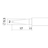 Kép 2/2 - Fahrenheit pákahegy 28003-hoz, 2mm, 2db