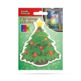 Kép 3/3 - Family Christmas karácsonyi RGB LED dekor, öntapadós, fenyőfa