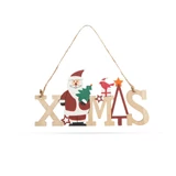 Kép 2/2 - Family Christmas karácsonyi fa dekor, mikulásos, akasztóval, 17x9cm