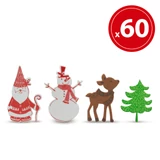 Kép 1/3 - Family Christmas karácsonyi habmatrica, hóemberes, 60db 