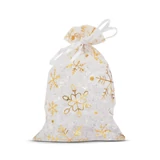 Kép 2/4 - Family Christmas organza ajándéktasak, 3-féle, 10x15cm