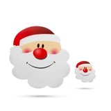 Kép 2/3 - Family Christmas tányér- és poháralátét, Mikulás fej, 8db