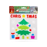 Kép 8/12 - Family Christmas karácsonyi zselés ablakdekor szett, 15x15cm