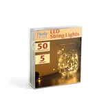 Kép 3/3 - Family Decor karácsonyi LED fényfüzér, 50 LED, melegfehér, 3xAA, 5m 