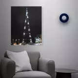 Kép 2/2 - Family Decor LED-es fali kép, Burj Khalifa, 10 hidegfehér LED, 2xAA, 38x48cm