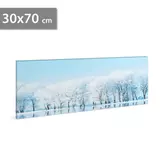 Kép 1/2 - Family Decor LED-es fali kép, téli táj, 30 hidegfehér LED, 2xAA, 70x30cm