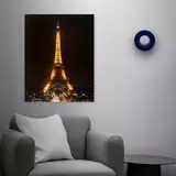 Kép 2/2 - Family Decor LED-es fali kép, Eiffel torony, 16 melegfehér LED, 2xAA, 38x48cm