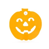 Kép 3/4 - Family Halloween papír girland, 3m, tök