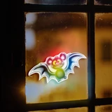 Kép 2/3 - Family Halloween RGB LED dekor, öntapadós, denevér