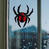 Kép 2/2 - Family Halloween színes ablakdekor, pók
