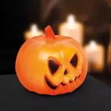 Kép 3/4 - Family Halloween töklámpás, LED-del, hangeffekttel, 20x19cm