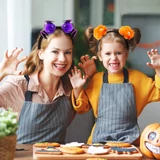 Kép 2/2 - Family Halloween hajráf, pók, koponya, denevér
