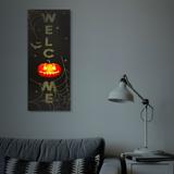 Kép 2/2 - Family Halloween LED-es fali kép, 10 sárga LED, 2xAA, 30x70cm