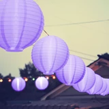 Kép 2/3 - Family Party LED-es lampion, 20cm, lila