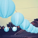 Kép 2/3 - Family Party LED-es lampion, 20cm, kék