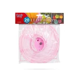 Kép 3/3 - Family Party LED-es lampion, 20cm, rózsaszín