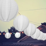 Kép 2/3 - Family Party LED-es lampion, 20cm, fehér