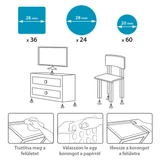 Kép 2/3 - Family Pound öntapadós filcpárna, 120db, fehér