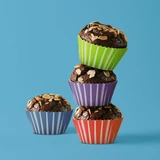 Kép 2/2 - Family Pound muffin papír szett, 100db, csíkos