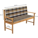 Kép 1/3 - Fieldmann FDZN 9109 kerti pad ülőpárna, csíkos, bézs