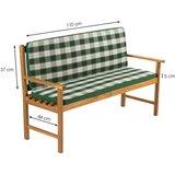 Kép 1/3 - Fieldmann FDZN 9120 kerti pad ülőpárna, csíkos, zöld