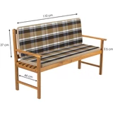 Kép 1/3 - Fieldmann FDZN 9121 kerti pad ülőpárna, csíkos, bézs