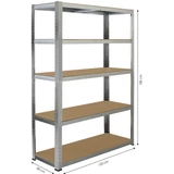 Kép 2/2 - Fieldmann FDR 1820 salgó polc, 5 polc, 175kg, 120x40x180cm