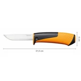 Kép 4/4 - Fiskars hasítófejsze X21 + Hardware általános kés, tokba épített élezővel