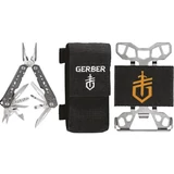 Kép 1/5 - Fiskars Gerber Truss multiszerszám ajándék pénztárcával, 10.6cm, szürke