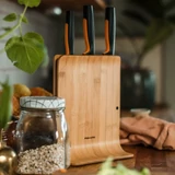 Kép 2/2 - Fiskars Functional Form késblokk, 3 késes, bambusz