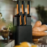 Kép 2/2 - Fiskars Functional Form késblokk, 5 késes, műanyag