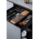 Kép 4/4 - Fiskars késtartó blokk fiókba, fa, 10.6x43.8x5.8cm