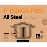 Kép 7/8 - Fiskars All Steel rozsdamentes acél lábas, fedővel 5l