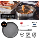 Kép 2/6 - Fiskars All Steel párolóserpenyő, rozsdamentes acél 26cm