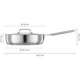 Kép 3/6 - Fiskars All Steel párolóserpenyő, rozsdamentes acél 26cm
