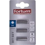 Kép 2/2 - Fortum bit készlet, 25mm, HEX6, 3db