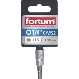 Kép 2/2 - Fortum bitdugófej, HEX, 1/4", 5mm