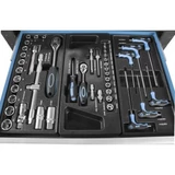 Kép 5/8 - Güde szerszámos kocsi 7 fiókos, 100db-os szerszámkészlettel felszerelve (GWP 7 250R)