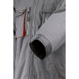 Kép 4/5 - Coverguard Paddock II béléses télikabát, levehető ujjakkal és kapucnival, szürke-narancs, L