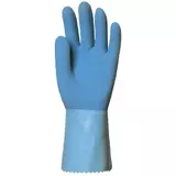 Kép 1/2 - Coverguard vegyszerálló gumikesztyű, csúszásgátlós, kék, 30cm, 10