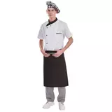 Kép 2/5 - Coverguard apró kockás szakácsnadrág, pepita mintás, gumibetétes derekú, szürke, L