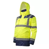 Kép 2/4 - Coverguard Kanata Fluo kabát, hidegálló, 4 az 1-ben, sárga-kék, XL