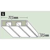Kép 2/2 - Gardinia GK2 függönysín kétsoros 250cm (fehér)