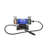 Kép 2/9 - Geko kettős köszörű flexibilis tengellyel 75mm, 200W