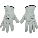 Kép 1/5 - Geko munkavédelmi kesztyű, kecskebőr, fehér, 10